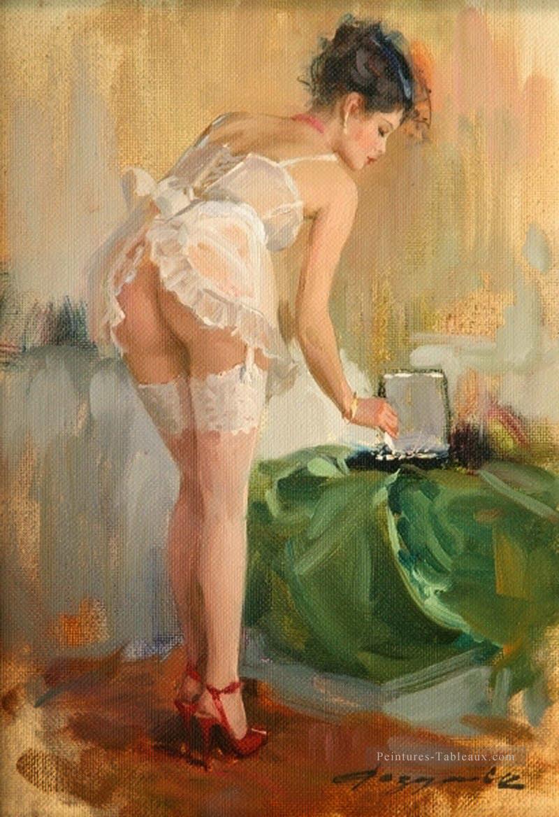 Une jolie femme KR 012 Impressionist Peintures à l'huile